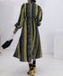 Vintage Stripe Pattern Dress